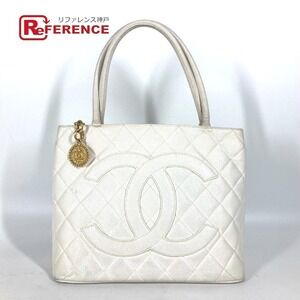 Chanel Quilted Matelasse CC Coco Mark Reissue Bag Caviar White